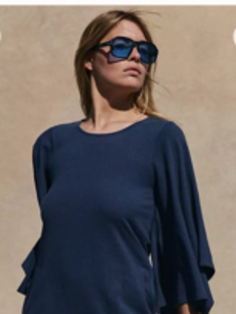 NWT Free People Briar Midi Dress in Darkest Night Blue
